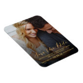 スクリプモダント |写真カスタム日付の保存 マグネット (右側)