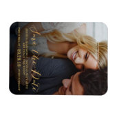 スクリプモダント |写真カスタム日付の保存 マグネット (横)