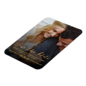 スクリプモダント |写真カスタム日付の保存 マグネット (左側)