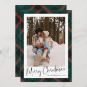 スクリプモダント | 家族のクリスマスフォト シーズンカード (正面/裏面)