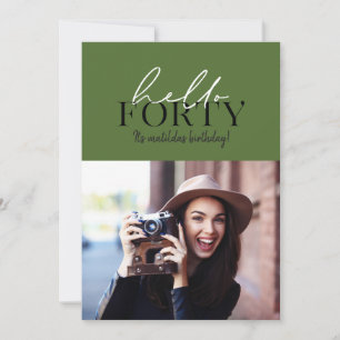 スクリプモダント&幾何学的40th誕生日の写真