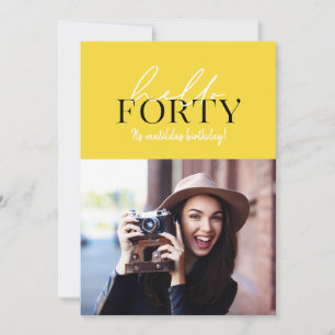 スクリプモダント&幾何学的40th誕生日の写真