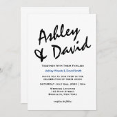 スクリプモダント 招待状 (正面/裏面)