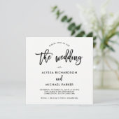 スクリプモダント|結婚式招待状 招待状 (スタンド正面)