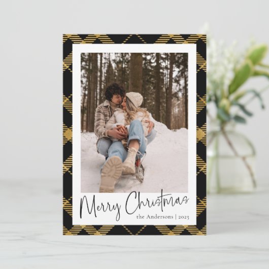 スクリプモダント | 金ゴールドの格子模様 シーズンカード (スタンド正面)