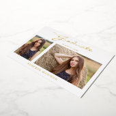 スクリプモダント | 2フォトグラッド発表 箔招待状 (回転した状態)