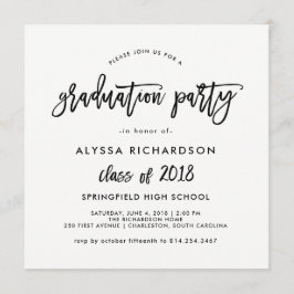 スクリプモダント| 2018卒業パーティー招待状 招待状