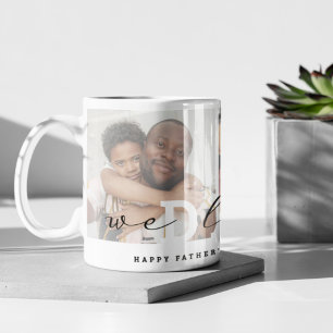 スクリプモダント「We Love You - Daddy」フォトコラージュ コーヒーマグカップ