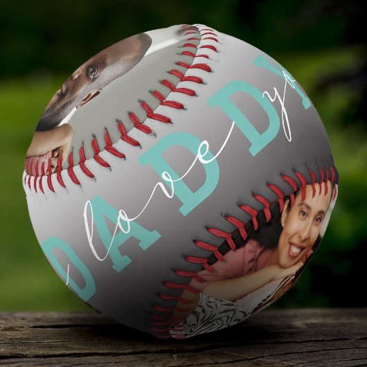 スクリプモダント「We Love You - Daddy」 2 Photo Gift 野球ボール