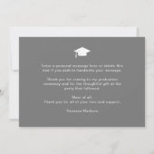 スクリプモダントChic Gradient 3 Photo Grad サンキューカード (裏面)