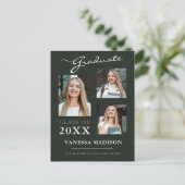 スクリプモダントDark Green大学院の発表 ポストカード (スタンド正面)