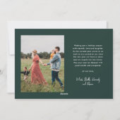 スクリプモダントHappy Holidaysのシンプル写真 シーズンカード (裏面)