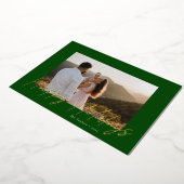 スクリプモダントHappy Holidaysホイルフォトカード 箔シーズンカード (回転した状態)