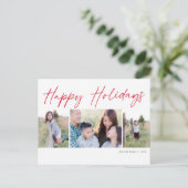 スクリプモダントHappy Holidays 3枚 シーズンポストカード (スタンド正面)
