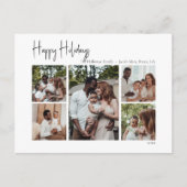 スクリプモダントHappy Holidays 5枚フォト シーズンポストカード (正面)