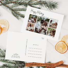 スクリプモダントHappy Holidays 5枚フォト シーズンポストカード