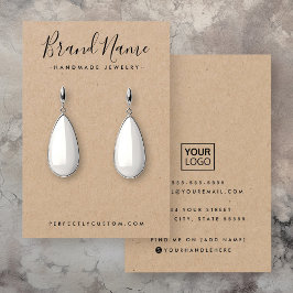 スクリプモダントKraft紙イヤリングディスプレイカード