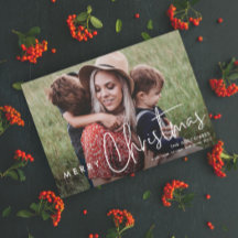 スクリプモダントMerry Christmasのシンプル写真