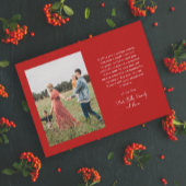 スクリプモダントMerry Christmasのシンプル写真 シーズンカード