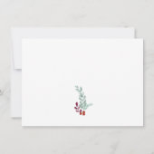 スクリプモダントMerry Christmasフローラフレーム写真 シーズンカード (裏面)