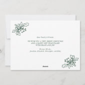 スクリプモダントMerry Christmas写真コラージュ シーズンカード (裏面)