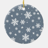 スクリプモダントMerry Christmas家族写真 セラミックオーナメント (裏面)