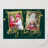 スクリプモダントMerry Christmas 2の写真 箔シーズンカード (正面)