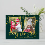 スクリプモダントMerry Christmas 2の写真 箔シーズンカード (立ち正面)
