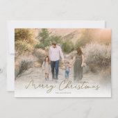 スクリプモダントMerry Christmas Big Photo シーズンカード (正面)