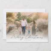 スクリプモダントMerry Christmas Big Photo シーズンカード (正面)