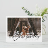 スクリプモダントMerry Christmas Photo シーズンカード (スタンド正面)