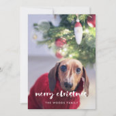 スクリプモダントMerry Christmas Photo シーズンカード (正面)