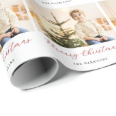 スクリプモダントMerry Christmas Photo ラッピングペーパー (ロールコーナー)