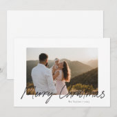スクリプモダントMerry Christmas Photo Card シーズンカード (正面/裏面)