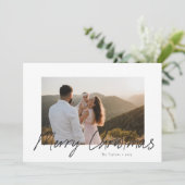 スクリプモダントMerry Christmas Photo Card シーズンカード (スタンド正面)