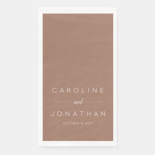 スクリプモダントMocha Brownカスタムウェディング (正面)