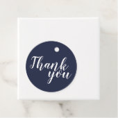 スクリプモダントNavy Blue結婚's Thank You フェイバータグ (インサイチュ)