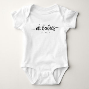 スクリプモダントOhベビーRomper ベビーボディスーツ