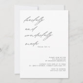 スクリプモダントPsalm 139ベビー献身写真 招待状 (正面)