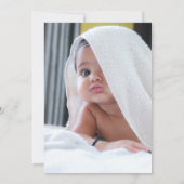 スクリプモダントPsalm 139ベビー献身写真 招待状 (裏面)