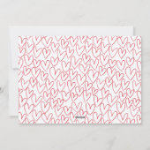 スクリプモダントRed Valentine's Day写真 シーズンカード (裏面)