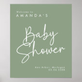 スクリプモダントSage Ohベビーシンプル歓迎ポスター ポスター (正面)