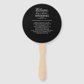 スクリプモノグラムのト分岐結婚式 プログラムC ハンドファン (裏面)