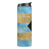 スクリプモノグラムのト青金ゴールド タンブラー (回転左)