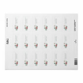 スクリプユニークトエレガント・クリスマス差出人住所ラボ ラベル (フルシート)