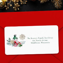 スクリプユニークトエレガント・クリスマス差出人住所ラボ ラベル