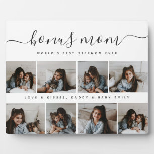 スクリプユニークト写真コラージボーナスママザーズ日 フォトプラーク