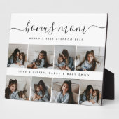 スクリプユニークト写真コラージボーナスママザーズ日 フォトプラーク (側面)