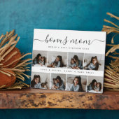 スクリプユニークト写真コラージボーナスママザーズ日 フォトプラーク (側面)