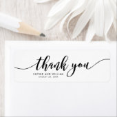 スクリプリラックストありがとう結婚式の引き出物ラベル ラベル (インサイチュ)